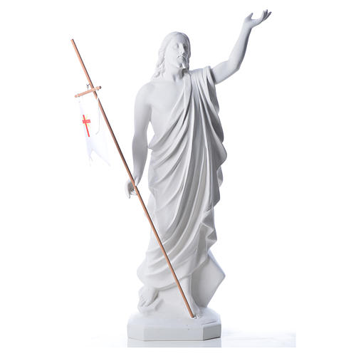 Risen Jesus statue in reconstituded Carrara marble, 100 cm 1