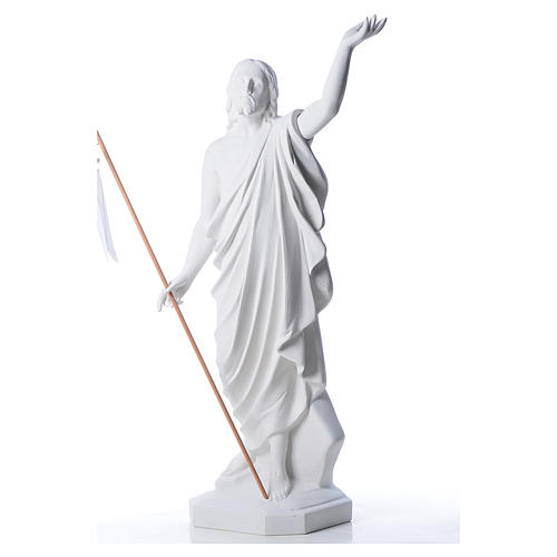 Risen Jesus statue in reconstituded Carrara marble, 100 cm 2