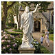 Risen Jesus statue in reconstituded Carrara marble, 100 cm s2