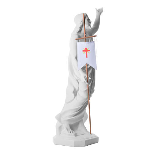 Cristo resucitado polvo de mármol de Carrara 100 cm 4