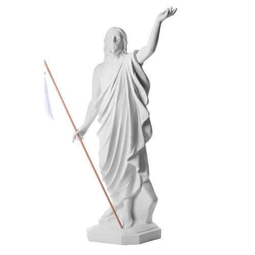Cristo resucitado polvo de mármol de Carrara 100 cm 5