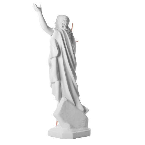 Cristo Risorto 100 cm polvere di marmo di Carrara 6