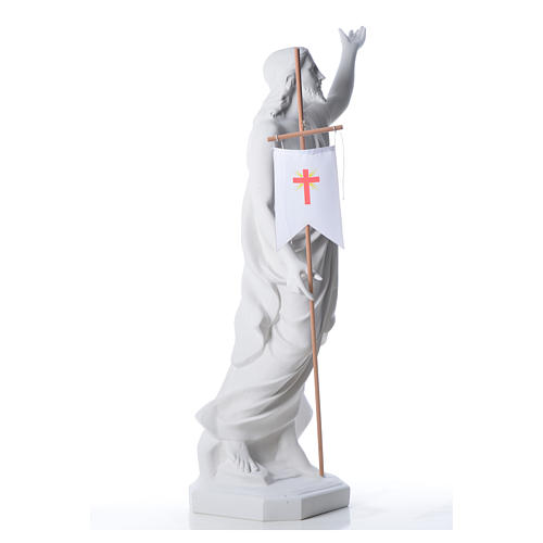 Risen Jesus statue in composite Carrara marble, 100 cm 8