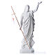 Risen Jesus statue in composite Carrara marble, 100 cm s5