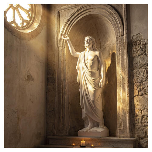 Christ the Redeemer, 90 cm reconstituted Carrara Marble Statue 2