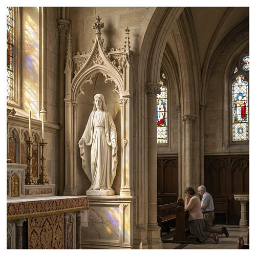 Christ the Redeemer statue in composite Carrara Marble, 130 2