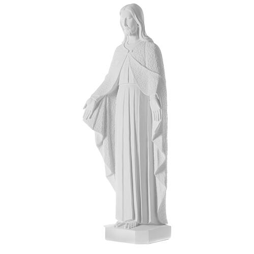 Christ the Redeemer, reconstituted Carrara Marble Statue, 110 cm 6