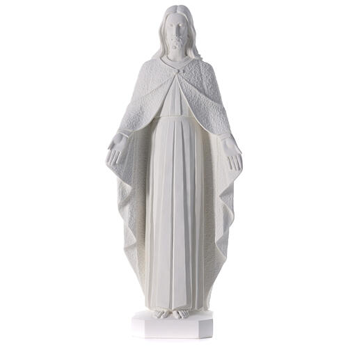 Christ the Redeemer, reconstituted Carrara Marble Statue, 110 cm 1