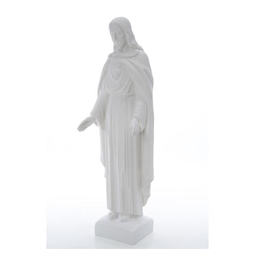 Holy Heart of Jesus, 62 cm Reconstituted Carrara Marble Statue 18