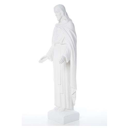 Sagrado Corazón Jesús 62cm  polvo de mármol 14