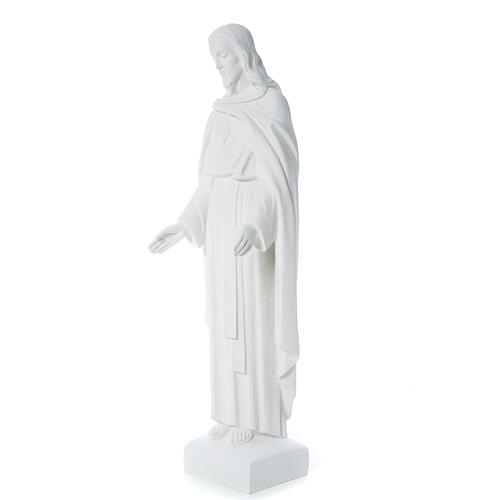 Sacro Cuore di Gesù 62 cm polvere di marmo 7