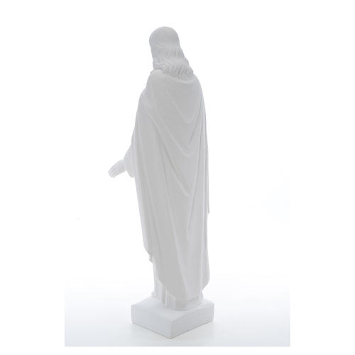 Sacro Cuore di Gesù 62 cm polvere di marmo 3