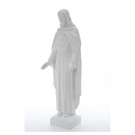 Holy Heart of Jesus, 62 cm Composite Carrara Marble Statue