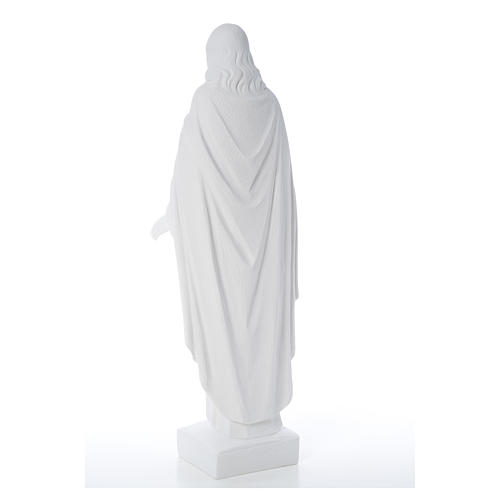 Holy Heart of Jesus, 62 cm Composite Carrara Marble Statue 9