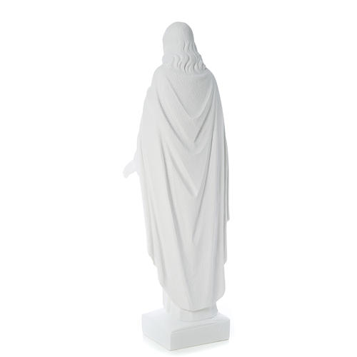 Holy Heart of Jesus, 62 cm Composite Carrara Marble Statue 10