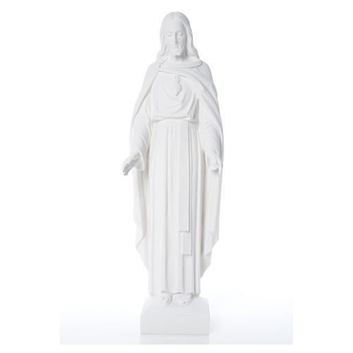 Holy Heart of Jesus, 62 cm Composite Carrara Marble Statue 13