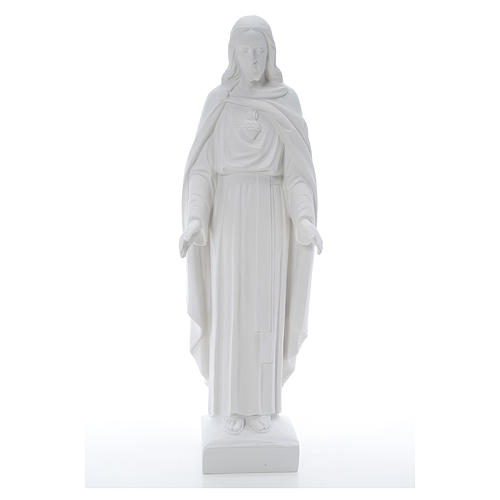 Holy Heart of Jesus, 62 cm Composite Carrara Marble Statue 1