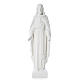 Holy Heart of Jesus, 62 cm Composite Carrara Marble Statue s6