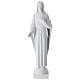 Christ main sur le coeur poudre de marbre blanc 60-80 cm s1