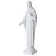 Christ main sur le coeur poudre de marbre blanc 60-80 cm s3