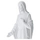 Christ main sur le coeur poudre de marbre blanc 60-80 cm s4