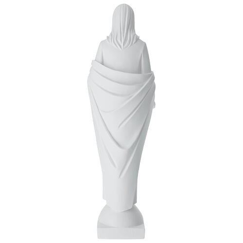 Cristo mano sul cuore marmo bianco 60-80 cm 6