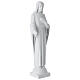 Cristo mano sul cuore marmo bianco 60-80 cm s5