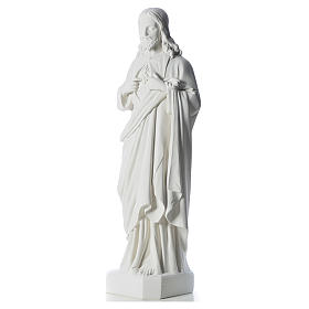 Marmorpulver Statue Heiliges Herz Jesu 130 cm