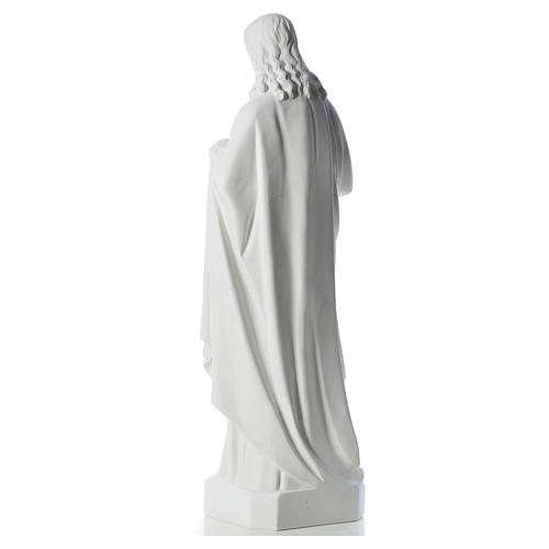Marmorpulver Statue Heiliges Herz Jesu 130 cm 7
