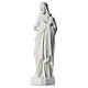 Marmorpulver Statue Heiliges Herz Jesu 130 cm s6