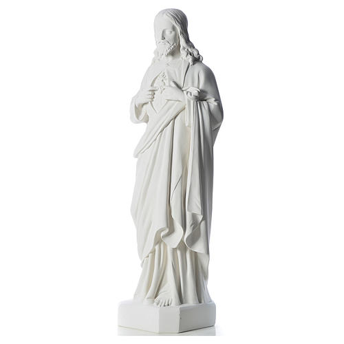 Holy Heart of Jesus, 130 cm Reconstituted Carrara Marble statue 2