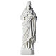 Holy Heart of Jesus, 130 cm Reconstituted Carrara Marble statue s5