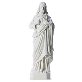 Holy Heart of Jesus, 130 cm Composite Carrara Marble statue