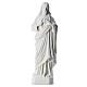 Holy Heart of Jesus, 130 cm Composite Carrara Marble statue s1