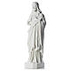 Holy Heart of Jesus, 130 cm Composite Carrara Marble statue s2