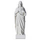 Sacré coeur de Jésus marbre blanc reconstitué 30-40 cm s5