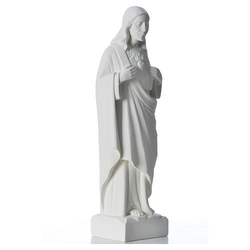 Holy Heart of Jesus in Reconstituted Marble 30-40 cm 8