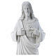 Statue Marmorpulver Heiliges Herz Jesu 80-100 cm s4