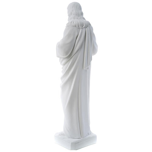 Holy Heart of Jesus -  Reconstituted Carrara Marble Statue 80-100 cm 7