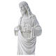 Holy Heart of Jesus -  Reconstituted Carrara Marble Statue 80-100 cm s2