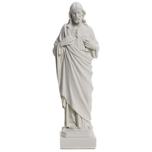 Statue Marmorguss Heiliges Herz Jesu 20-25 cm 1