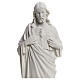 Sacro Cuore Gesù in polvere di marmo 20-25 cm s2