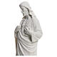 Sacro Cuore Gesù in polvere di marmo 20-25 cm s4