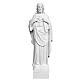Statue Sacré coeur de Jésus poudre de marbre 70 cm s1