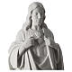 Statue Sacré coeur de Jésus poudre de marbre 70 cm s3
