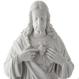 Statue Marmorguss Heiliges Herz Jesu 50 cm