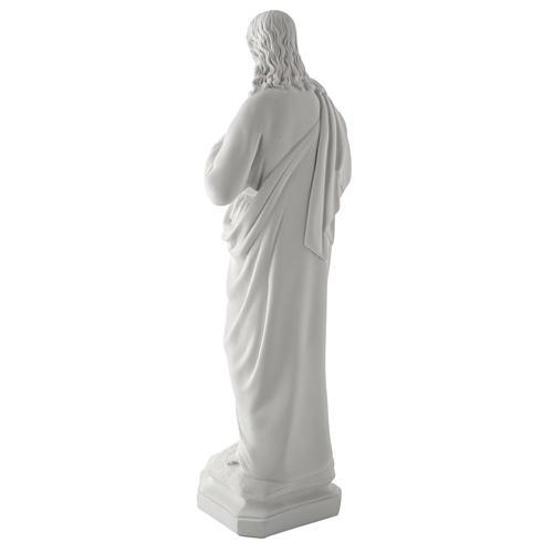 Statue Marmorguss Heiliges Herz Jesu 50 cm 7