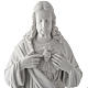 Holy Heart of Jesus, 50 cm Reconstituted Carrara Marble Statue s2
