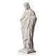 Statue Sacré coeur marbre reconstitué 50 cm s7