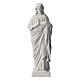 Statue Sacré coeur marbre reconstitué 50 cm s1